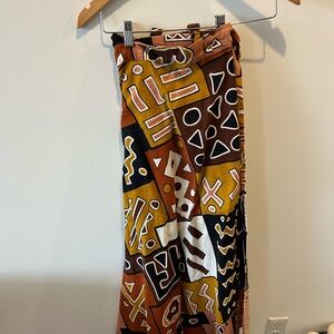 Tribal Print Maxi Skirt